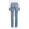 Lands' End Women's Recover High Rise Straight Leg Blue Jeans - 2 of 4