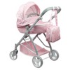 JC Toys Berenguer Boutique Playtime Deluxe Folding Sports Pram Stroller Royal Pink for Dolls - 3 of 4