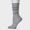 Women's Ribbed Super Soft Slouch Crew Socks - Auden™ One Size 4-10 - 2 of 4