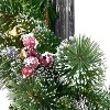 Puleo 7' Pre-Lit Artificial Adorned Lamp Post with 200 Branch Tips and LED Lights - 4 of 4