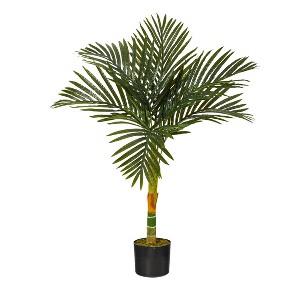 Nearly Natural 3-ft Golden Cane Artificial Palm Tree - 1 of 3