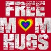Adult Design By Humans Vintage Free Mom Hugs Heart Pride By Avocato T-Shirt - 2 of 2