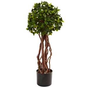 Nearly Natural 2.5-ft English Ivy Topiary UV Resistant (Indoor/Outdoor) - 1 of 4