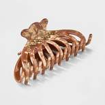 Rhinestone Embellished Claw Hair Clip - Wild Fable™ Brown