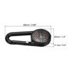 Unique Bargains Waterproof Keychain Compass with Buckle for Outdoor Hiking 6 Pcs - 2 of 4