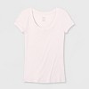Women's Slim Fit Short Sleeve Ribbed Scoop Neck T-Shirt - A New Day™ - 4 of 4