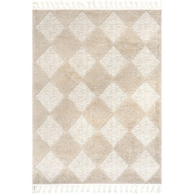 Nuloom Marissa High/Low Diamond Tassel Indoor Area Rug