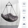 Indoor Hanging 360° Swivel Hammock Chair,Outdoor Oversized Swing Chair with Cushion and Adjustable Height for Bedroom or Garden-Coolbibila - 2 of 4