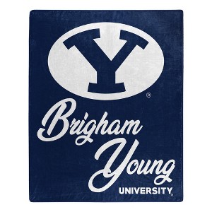 NCAA Signature BYU Cougars 50 x 60 Raschel Throw Blanket - 1 of 3