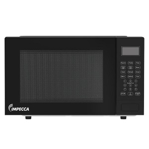 Impecca 0.9 Cu. Ft. Countertop Microwave Oven, 900W, 11.25” Turntable & Child Lock - Black - 1 of 3