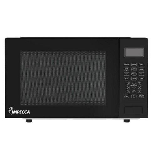 Impecca 0.9 Cu. Ft. Countertop Microwave Oven - Black - image 1 of 3