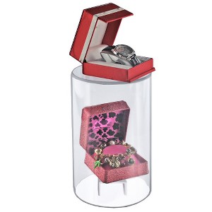 Azar Displays Clear Acrylic Cylinder Display, Plastic Round Container and Riser, 6"W x 10"H - 1 of 4