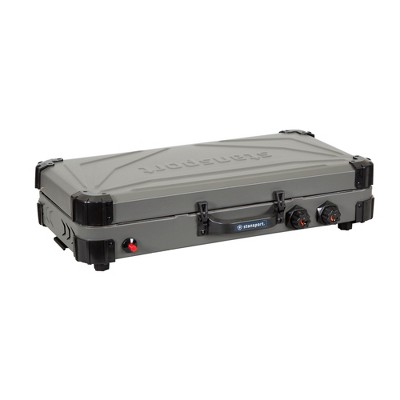 Stansport Stainless Steel Portable Propane Gas Stove & Grill Combo