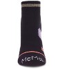 Memoi Women's Metallic Stripe Performance Low Cut Cotton Blend Moderate Compression Socks Black 9-11 - 2 of 4