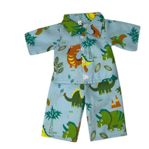 Детские пижамы Doll Clothes Superstore Dinosaur Pajamas for 15 Inch Cabbage Patch Kid Dolls – Boy or Girl Doll Clothes