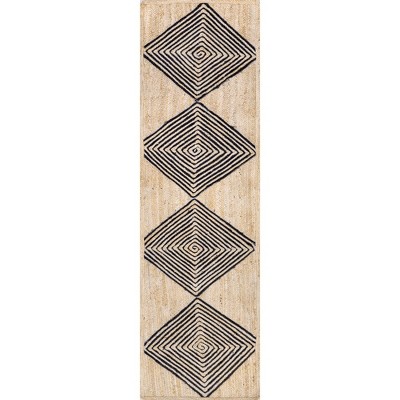 Nuloom Axel Diamond Jute Area Rug
