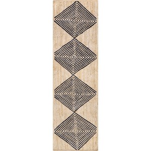 Nuloom Axel Diamond Jute Area Rug - 1 of 4