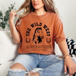 Simply Sage Market Wild West Adventure Garment Dyed Tee - 1 of 4