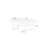 Black Faux Leather Storage Ottoman - 4 of 4