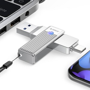 ORICO 128 GB UFSD(405 MB/s) USB C Flash Drive, 2 in 1 External SSD - 1 of 3