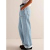 Imily Bela Womens Boyfriend Cuffed Wide Leg Mid Rise Casual Denim Pants with Pockets - 3 of 4