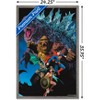 Trends International Justice League vs. Godzilla vs. Kong - Roar Framed Wall Poster Prints - 3 of 4