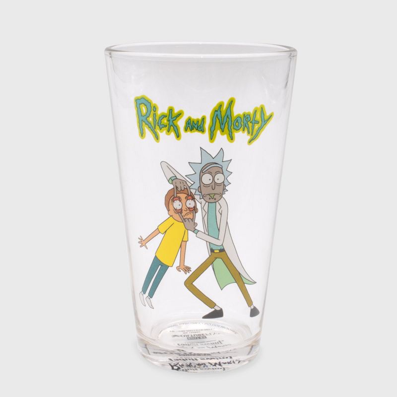Rick and Morty 3 Pairs of Socks Plus Open Your Eyes Pint Glass Gift Set Bundle Multicoloured, 5 of 6