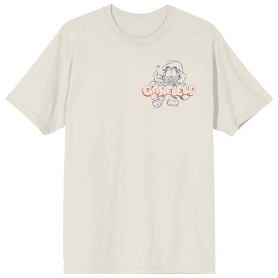 Garfield Howdy Cowboy Adult Tofu Crew Neck Short Sleeve T-shirt