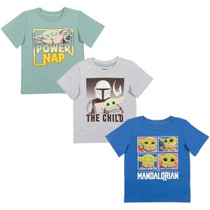 Star Wars The Mandalorian C-3PO Chewbacca Stormtrooper 3 Pack T-Shirts Little Kid to Big Kid - 1 of 4