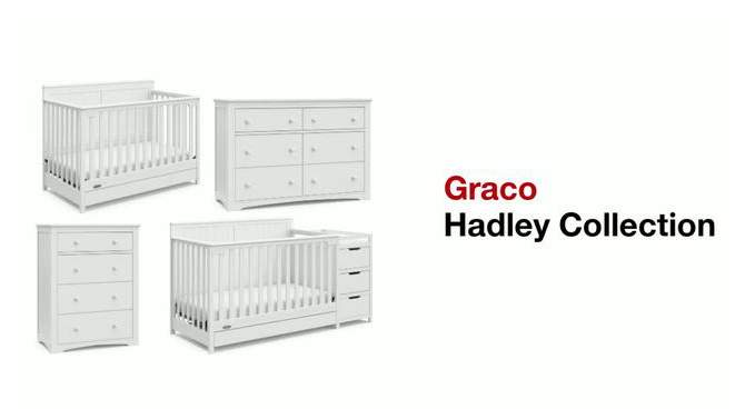 Graco Hadley 5-in-1 Convertible Crib with Drawer, 2 of 18, play video