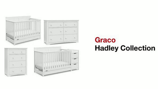 Graco Hadley 5-in-1 Convertible Crib with Drawer, 2 of 16, play video