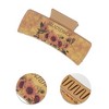 Unique Bargains Women's Fashion Sunflower Hair Clips 3.94"x1.97"x1.77" Yellow Khaki 1 Pc - 3 of 3