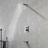 CLIHOME Single Handle 1 Spray Tub and Shower Faucet with 8 Inch Square Fixed Shower Valve Included - 2 of 4