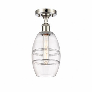 Vaz - 1 Light Semi-Flush Mount In Industrial Style-9.38 Inches Tall and 5.88 Inches Wide - 1 of 1