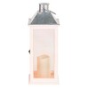 Dicksons Lantern Lighthouse John 12:46, White 17 x 6.5 Inch Wood/Glass Decorative Candle Holder, - 3 of 3