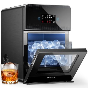 ecozy 2" Clear Ice Ball Maker 4 pcs in 40 Mins, 144 pcs/Day, Sphere Ice Maker with Self-Cleaning for Whiskey & Bourbon - 1 of 2