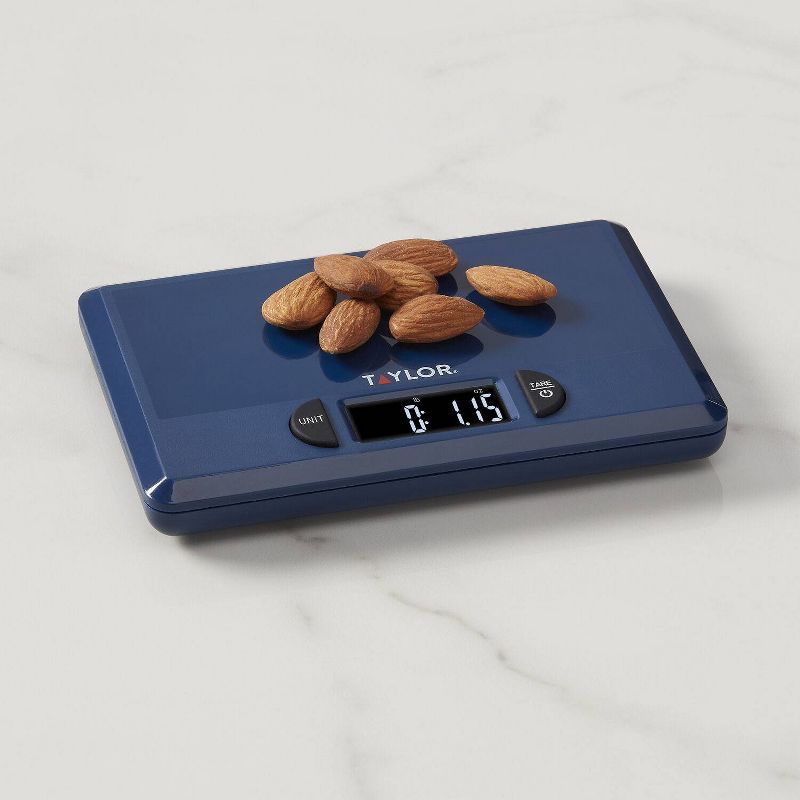 Taylor Precision 4.4lb Digital Kitchen Food Scale with Weighing Tray Blue, 2 of 13