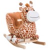 Cesicia Giraffe Plush Wooden Rocking Horse, Animal Chair - 2 of 4