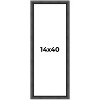 PosterPalooza | Panoramic Refined Black Picture Frame - UV Acrylic, Foam Board Backing, Hanging Hardware - 2 of 4