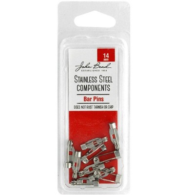 John Bead 10pcs (14mm) Stainless Steel Barpin Jewelry Findings Kit