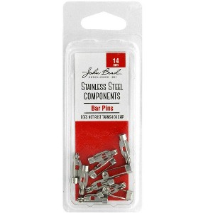 John Bead 10pcs (14mm) Stainless Steel Barpin Jewelry Findings Kit - 1 of 1