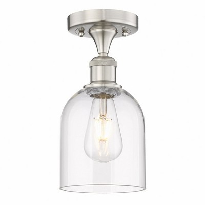 Bella - 1 Light Semi-Flush Mount In Industrial Style-9.63 Inches Tall and 5.5 Inches Wide