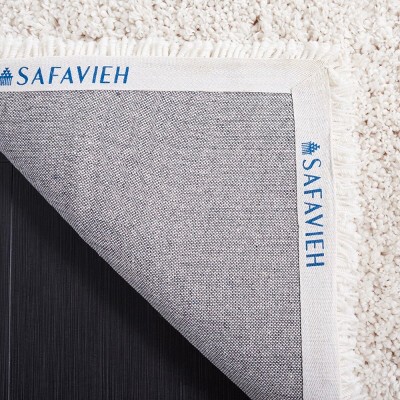 Ivory Hand-Tufted Shag Runner Rug 2'3" x 12'