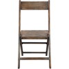Emma and Oliver Slatted Wood Folding Wedding Chair - Event Chair - Antique Black, Set of 2 - 4 of 4