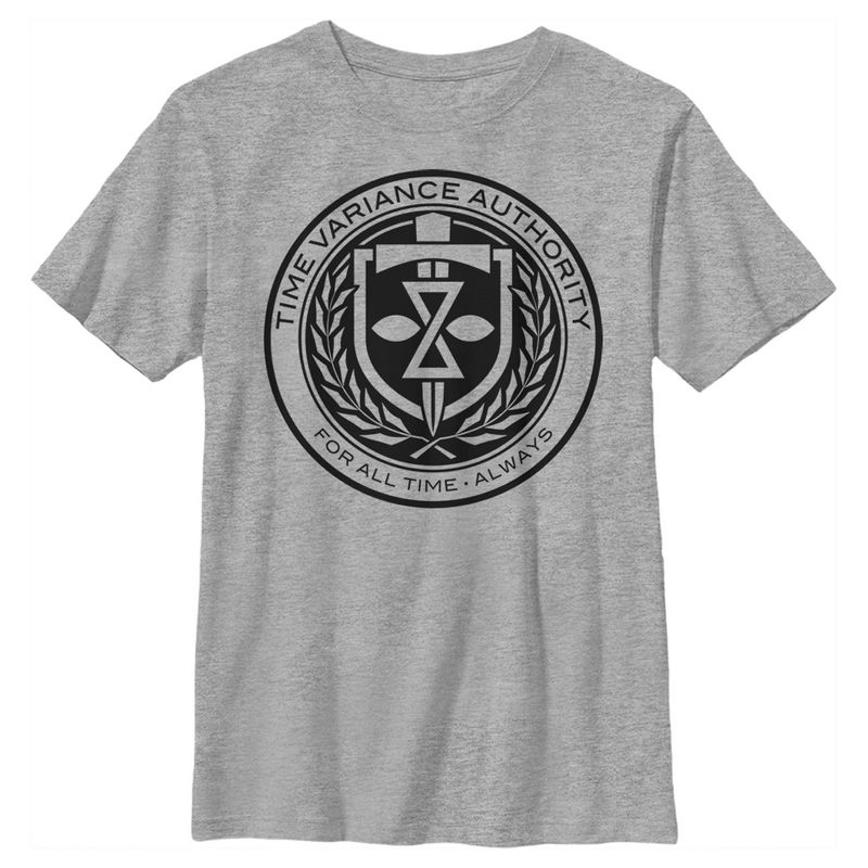 Boy's Marvel Loki Time Variance Authority Logo T-Shirt, 1 of 6