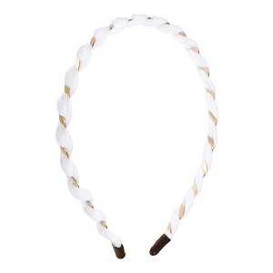 Unique Bargains Women's Fashion Elegant Mesh Fine Twist Headband 4.92" ID 1 Pc - 1 of 4