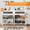 Sideboard Buffet Cabinet with Power Outlet & LED Light - 3 of 4