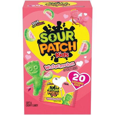 Sour Patch Kids Watermelon Valentine's Classroom Exchange Box - 9.87oz/20ct