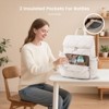 Itopfox Lightweight Baby Diaper Backpack for Parents with Insulated Pockets, Changing Pad, Stroller Straps and Pacifier Case, Beige - 3 of 4