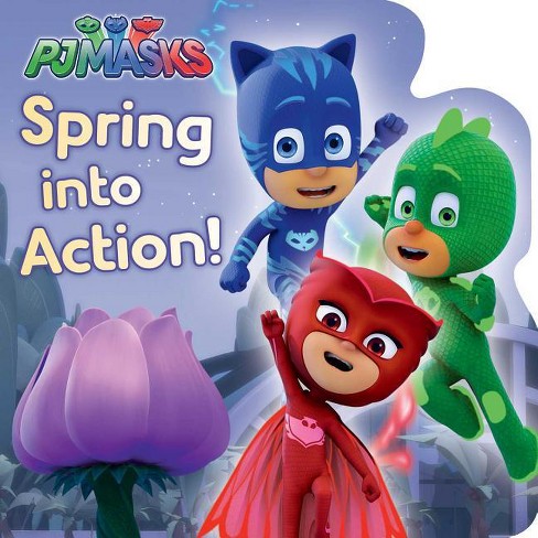 Spring Into Action! - (Pj Masks) (Board Book) - image 1 of 1